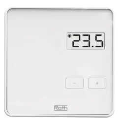 Roth Project Rumtermostat, Display, Hvid