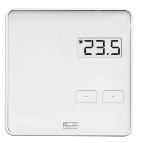 Roth Project Rumtermostat, Display, Hvid