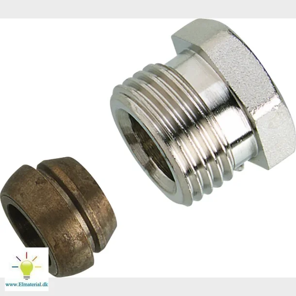 Overg. Stl/Kobber 3/8X12 Mm