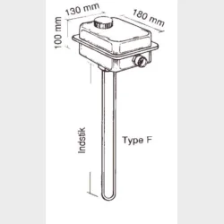 Elpatron 2,25Kw 1,5" I Forniklet Kobber