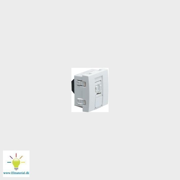 Rj 45 Ramme &frac12;  Hvid Keystone