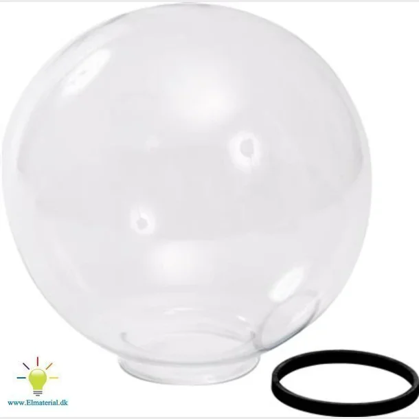 Fakkel kugle klar glas, 450 mm
