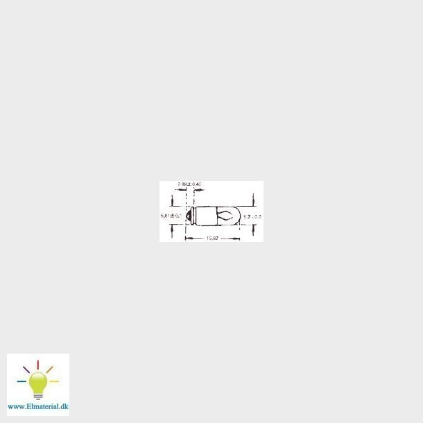 Gl&iquest;delampe Mg5.7 0,02A 60V