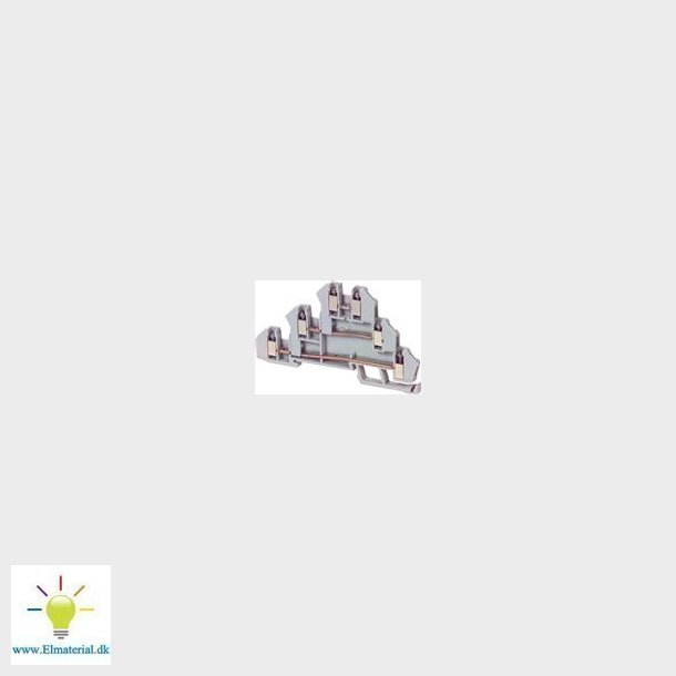 Gennemgangsklemme 3-Leder 2,5Q Gr