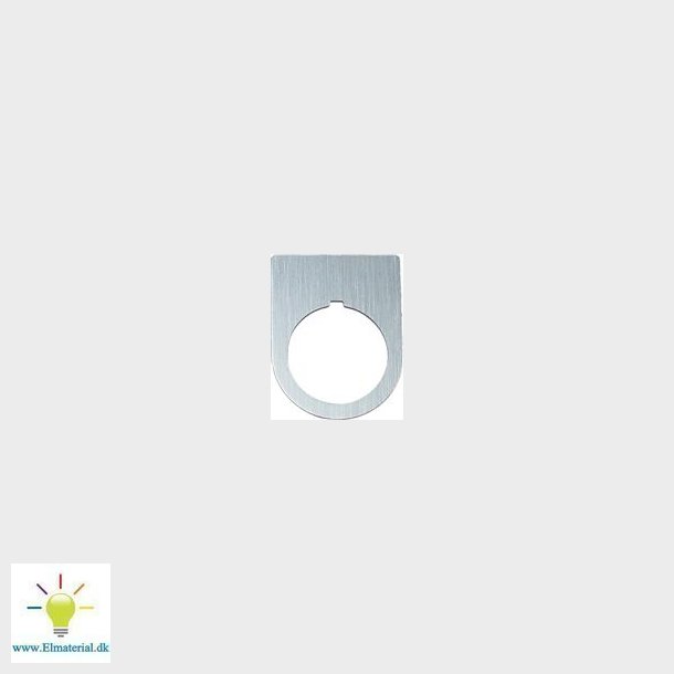 Blank Skilt 30X50 Hv/So Tekst