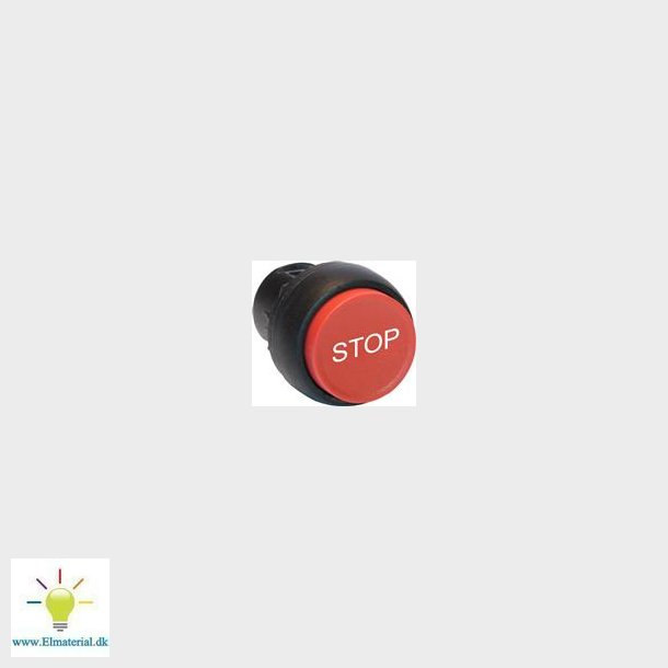 Tryk,Plast Rd"Stop" Ophjet