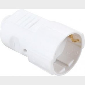 Förlängningslänk Schuko Vit 250V 16A