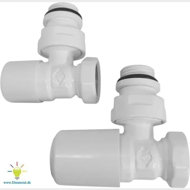 Skandi Manuel Vinkel Ventilst,Hvid