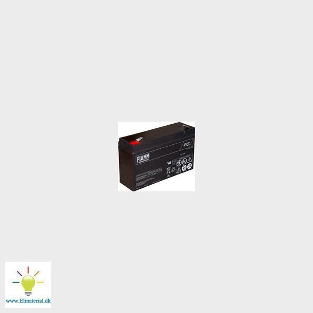 Fiamm Blybatteri 6V/12Ah Bred Terminal