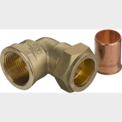 komp. overgang vinkel 22 mm x 3/4" m cu