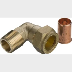 komp. overgang vinkel 18 mm x 1/2" n cu