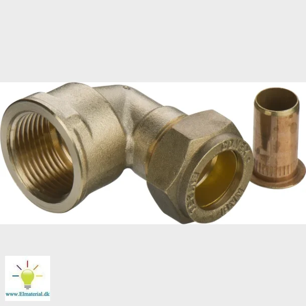 komp. overgang vinkel 18 mm x 3/4" m pex