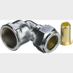 komp. overg vink 15 mm x 1/2" m krom pex