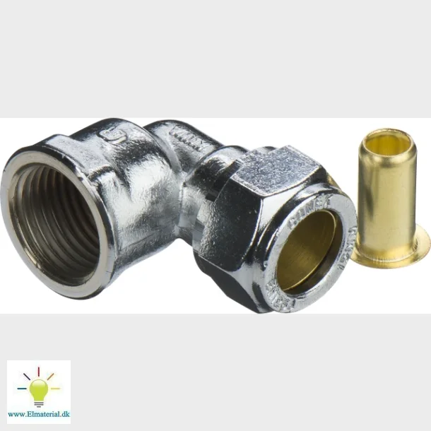 komp. overg vink 15 mm x 1/2" m krom pex