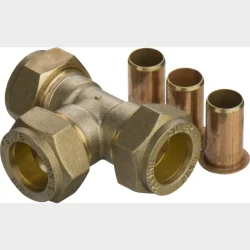 komp. kobling tee 18 mm pex