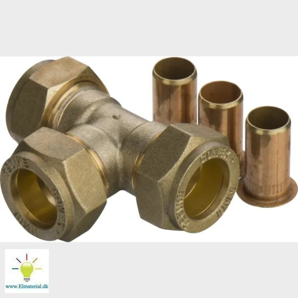 komp. kobling tee 18 mm pex