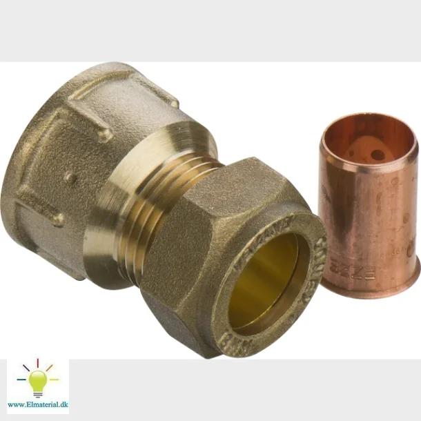 komp. overgang lige 18 mm x 3/4" m cu