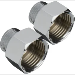 spidsmuffe 1/2" x 3/8" krom