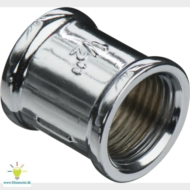 muffe 1/2" krom