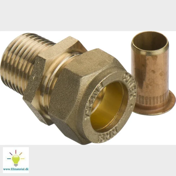 komp. overgang lige 18 mm x 1/2" n pex