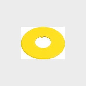 Nödstoppskylt, gul - glansig