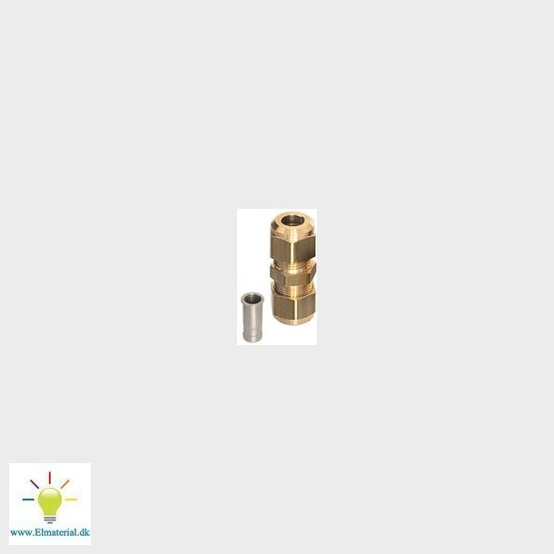 Loddefri Adapter Lige 1/4" - 1/4"