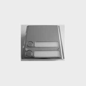 Modul M. 2 Trykknap, S2, Steel, 1158/12