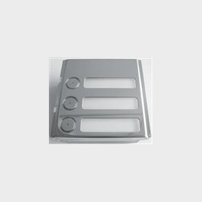 Modul M. 3 Trykknap, S2, Steel, 1158/13