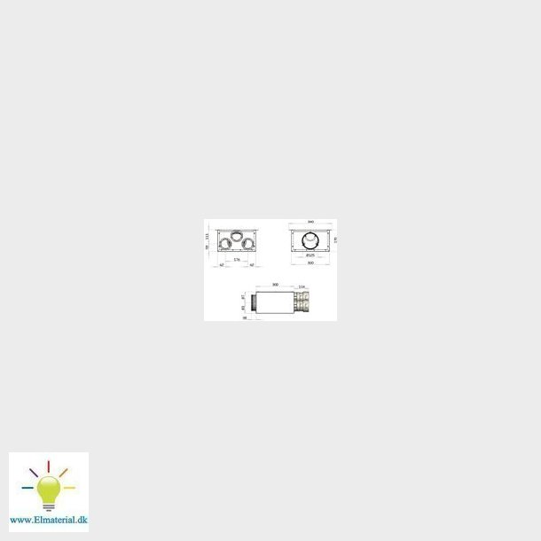 Nilair Boks F/Indbl Over Dr 3X125