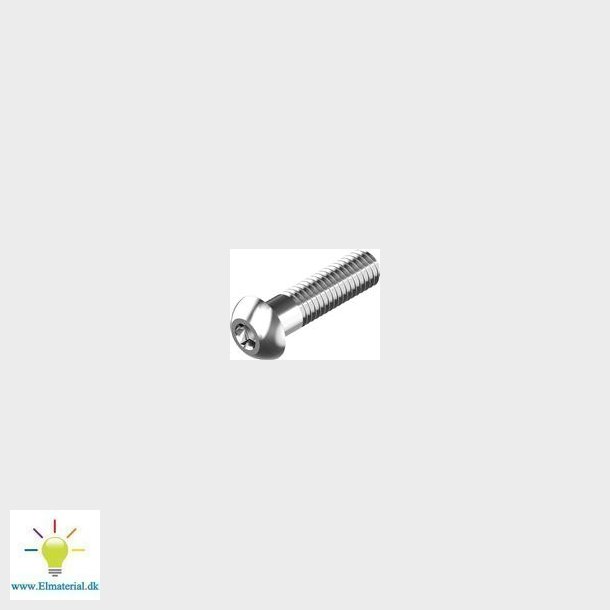 Skrue M4X10Mm A2 Bh 6Kt.2,5Mm Iso7380