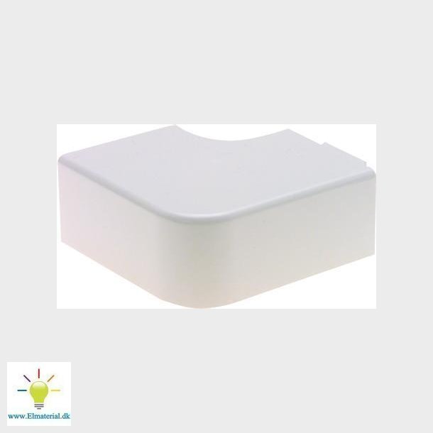 Vinkel Flad      20X20 Mm Hvid