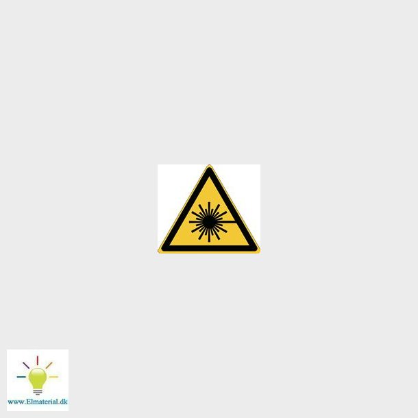 Skilt Trekant Laser Beam 22X25Mm Rl.250