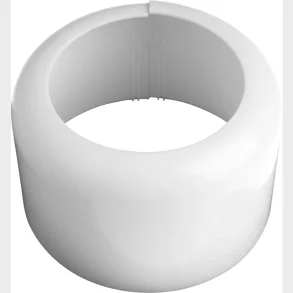 muffeskjuler til wc 2-delt hvid