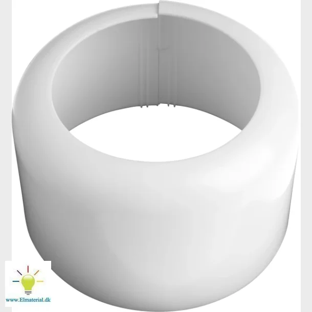 muffeskjuler til wc 2-delt hvid