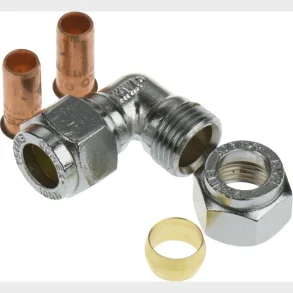 forkromet vinkel 10mm til kobberrr