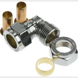 forkromet vinkel 15mm til pex-rr