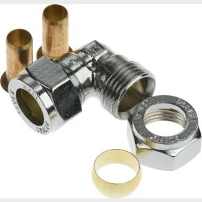 forkromet vinkel 15mm til pex-rr