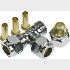 forkromet tee 10mm til pex-rr