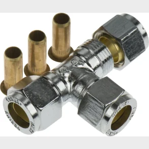 forkromet tee 12mm til pex-rr