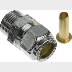forkromet overg. 3/8-10mm nip. til pex-r