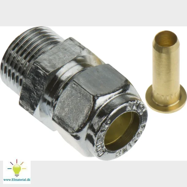 forkromet overg. 3/8-10mm nip. til pex-r