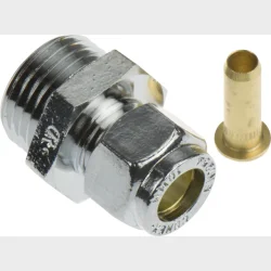 forkromet overg. 1/2-10mm nip. til pex-r