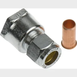 forkromet overg. 1/2-12mm muf til kobber