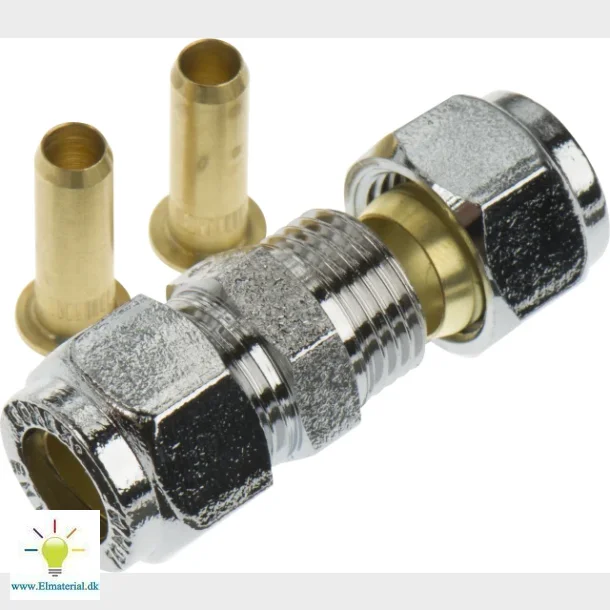 forkromet samler 10mm til pex-rr
