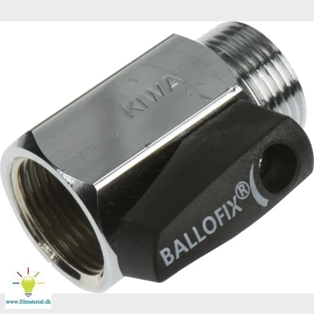 ballofix kuglehane 3/4" forkromet