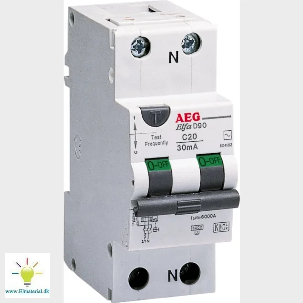 kombiafbr. 16a 300ma c 1p+n 2m