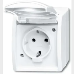 ocean schuko stikkontakt hvid
