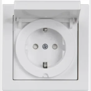 abb stikkontakt komplet ip44 hvid m/lg