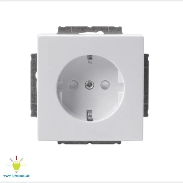 abb schuko stikkontakt 1m 16a hvid semi