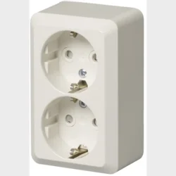 jussi udvendig dobbelt stikkontakt